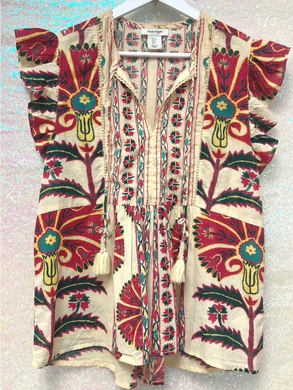 #HauteHippie #Boho #Top #Ruffled #SummerVibes #PopofColor #Chic #Classy